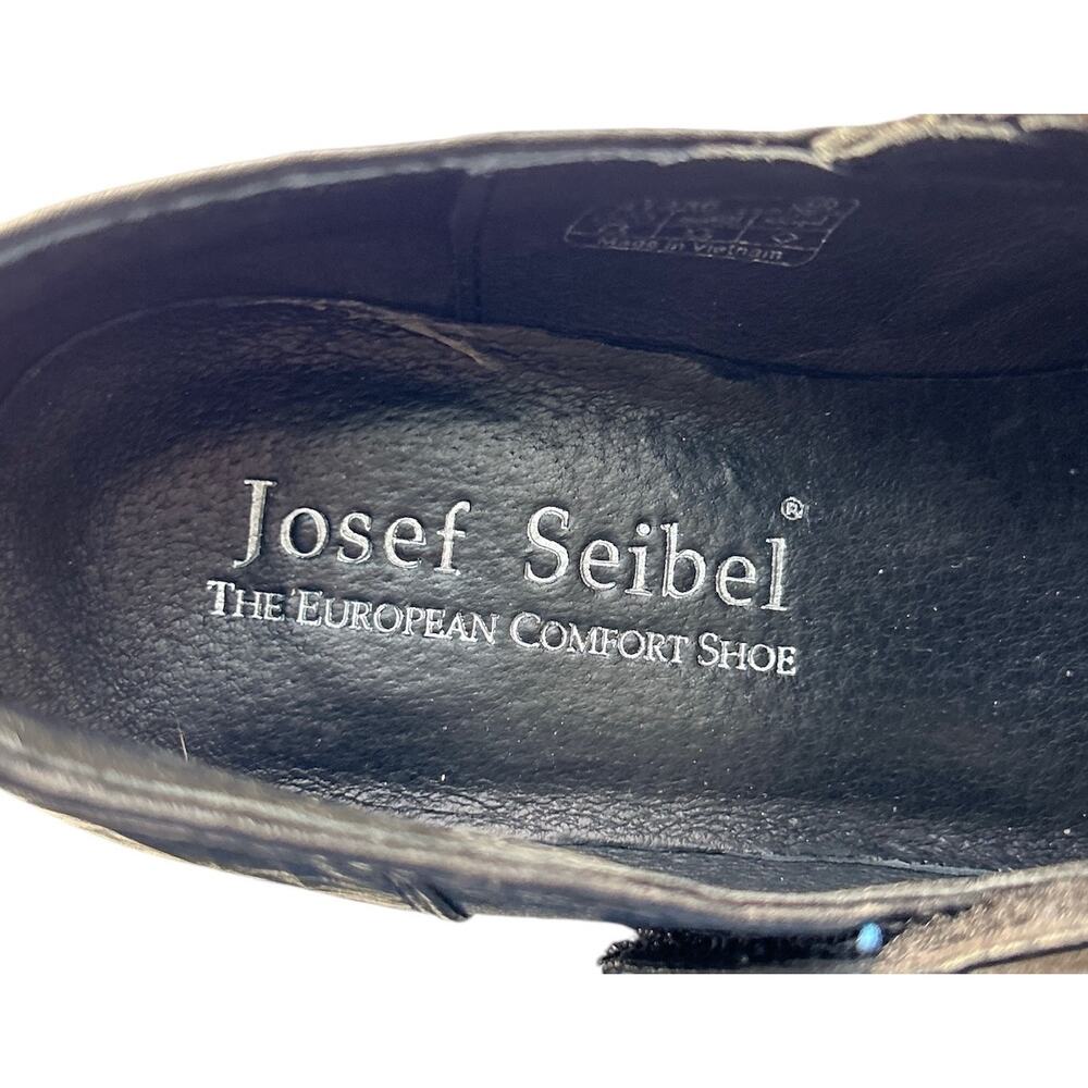 Josef Seibel Size US 7.5/ EU 38 Black Leather Tina Slip On European‎ Pump Bootie - Picture 8 of 8